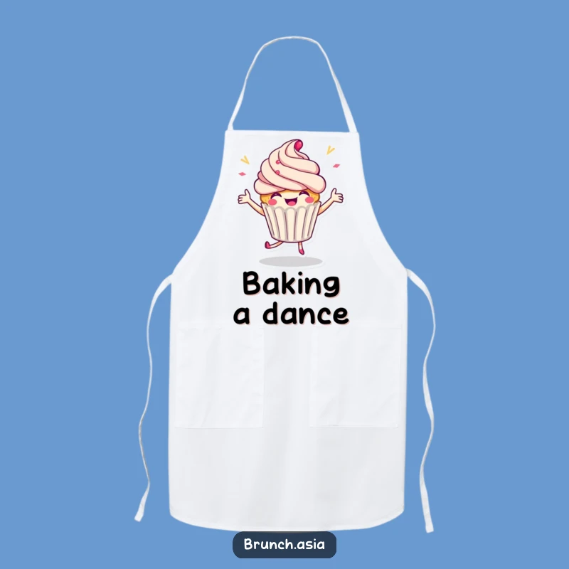 Funny Cupcake Dancing Apron - Bake & Dance with Joy!