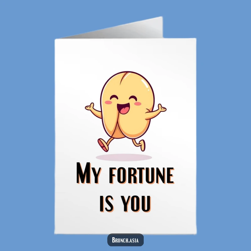 Free Printable Thank You Card: Fortune Cookie Hop - Funny Gratitude Expressed