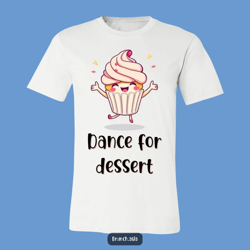 Funny Cupcake Dancing T-Shirt - Wear Your Celebration Style!