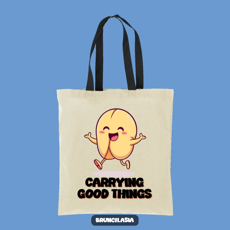 Funny Fortune Cookie Hopping Tote Bag - Carry Your Luck & Laughs!